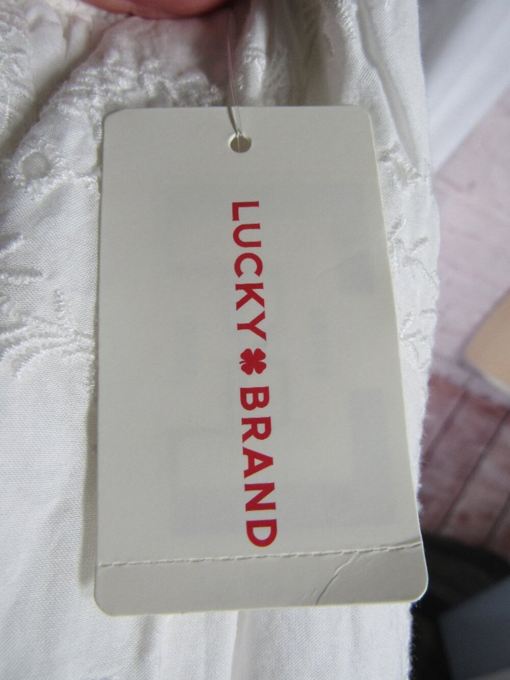 NWT LUCKY BRAND COTTON EYELET MAXI SKIRT LINED  SIZE 16/18 - Picture 7 of 11